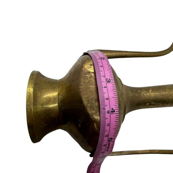 Chocolate Pot Tea Pot Vintage Brass Decorative Coffee Serving Pot With Spout 12" - Picture 12 of 12